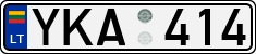 License plate of Lithuania, Cars