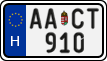 license plates of Hungary, Regular plates (2022)