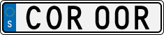 License plate of Sweden, Regular plates