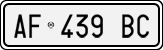 License plate of Italy, Cars (1994 year series)