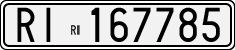 License plate of Italy, Cars (1927 year series)