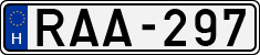license plates of Hungary, Cars (1990)