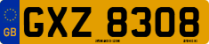 License plate of the United Kingdom, Northern Ireland (1966)