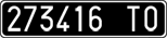 License plate of Italy, Cars (1927 year series)