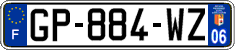 French license plate, SIV (ordinary)