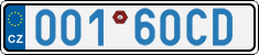 License plate of the Czech Republic, Diplomatic
