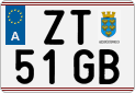 License plate of Austria, Regular plates