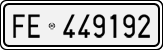 License plate of Italy, Cars (1927 year series)