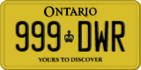 Ontario, Service plate (123-DAB)
