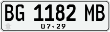 License plate of Indonesia, Regular plates