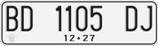 License plate of Indonesia, Regular plates