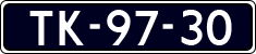 License plate of the Netherlands, Cars