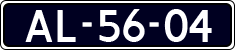 License plate of the Netherlands, Imported oldtimers (cars)