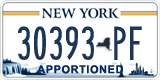 New York, Specialty plates (12345-AB)