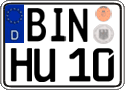 German license plate, Regular plates