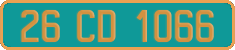 French license plate, Diplomatic