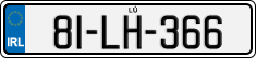 License plate of Ireland, Regular plates