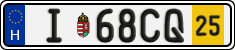 license plates of Hungary, Temporary (2022)