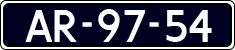 License plate of the Netherlands, Imported oldtimers (cars)