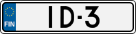 License plate of Finland, Cars