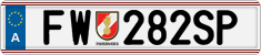 License plate of Austria, Official services and consulates
