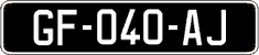 French license plate, SIV (oldtimers)