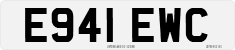 License plate of the United Kingdom, 1983 year system
