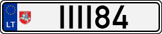 License plate of Lithuania, Vanity Plates