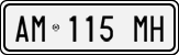 License plate of Italy, Cars (1994 year series)