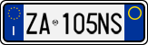 License plate of Italy, Cars (1994 year series)