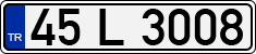 License plate of Turkey, Regular plates