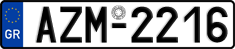 License plate of Greece, Cars