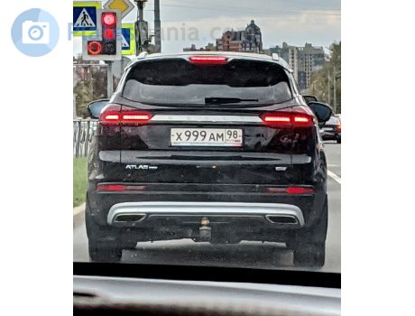 х999ам98, Geely Atlas