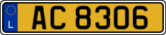 License plate of Luxembourg, 2003 year system