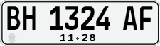 License plate of Indonesia, Regular plates