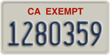 California, Exempt (1234567)
