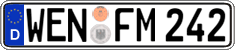 German license plate, Regular plates