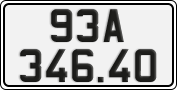 License plate of Vietnam, Cars