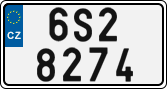 License plate of the Czech Republic, Cars (2001)