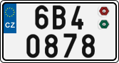 License plate of the Czech Republic, Cars (2001)
