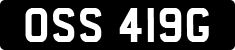 License plate of the United Kingdom, 1963 year system