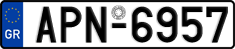 License plate of Greece, Cars