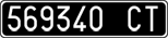 License plate of Italy, Cars (1927 year series)