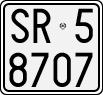 License plate of Italy, Motorcycles (1927 year series)