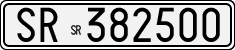 License plate of Italy, Cars (1927 year series)