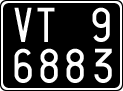 License plate of Italy, Cars (1927 year series)