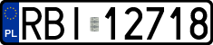 License plates of Poland, Regular car plates