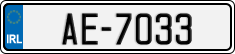 License plate of Ireland, Trailers
