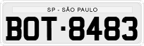 License plate of Brazil, Private owners (1990)