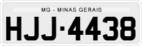 License plate of Brazil, Private owners (1990)